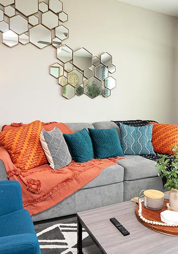 furnished living space